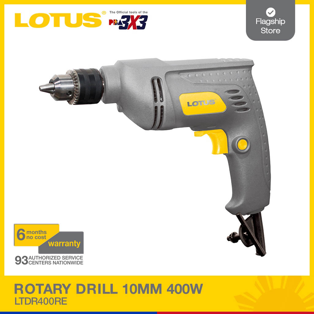 Lotus Rotary Drill 10MM 400W LTDR400RE Power Tools Lazada PH