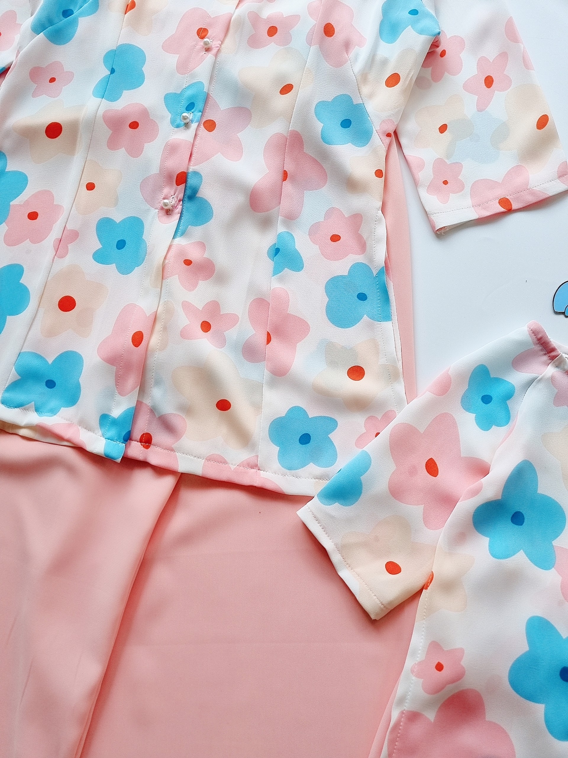 [ CÓ QUÀ TẶNG 💝 ] Set bộ mẹ và bé bà ba hoa anh đào