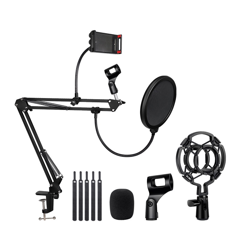 Microphone holders are professional, rotatable, adjustable, solid and durable, easy to install, fast delivery