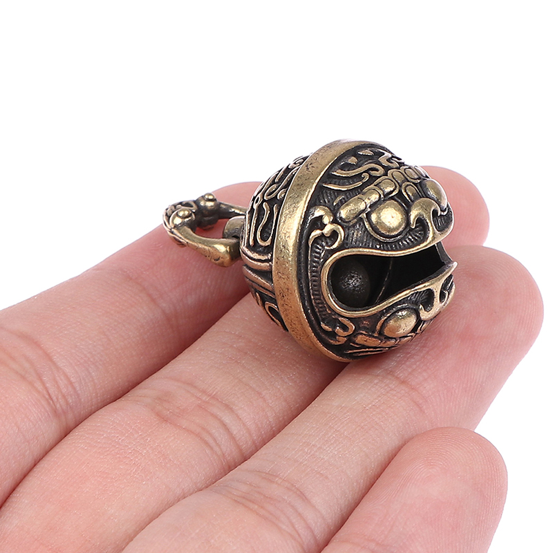 Brass Drop Bell Chinese Good Luck Tinkle Bell Charm For Bracelet and Anklet. 