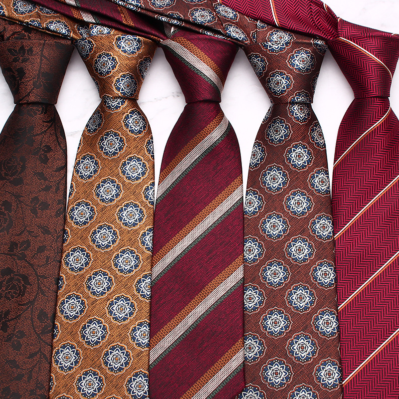 New Brown Tie Men's Business Hand Tie Multi-Color Optional