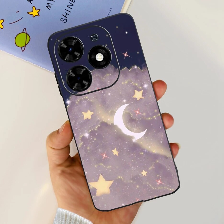 For tecno spark go 2024 case stylish painted cover soft silicone phone case for tecno spark go 2024 back cover 6.6'' casing