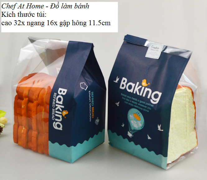 Túi đựng bánh mì hoa cúc, sandwich [10 túi]