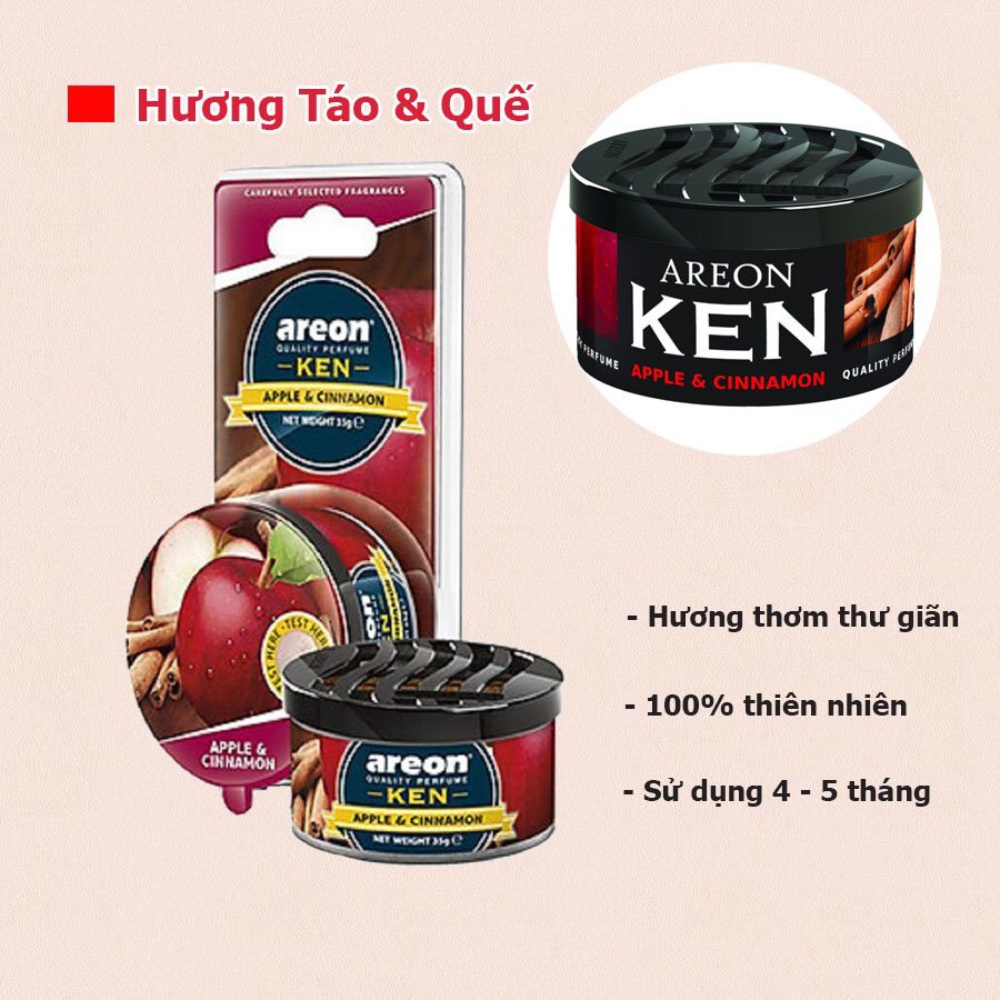 Sáp thơm ô tô Areon Ken ( Nhiều Mùi)