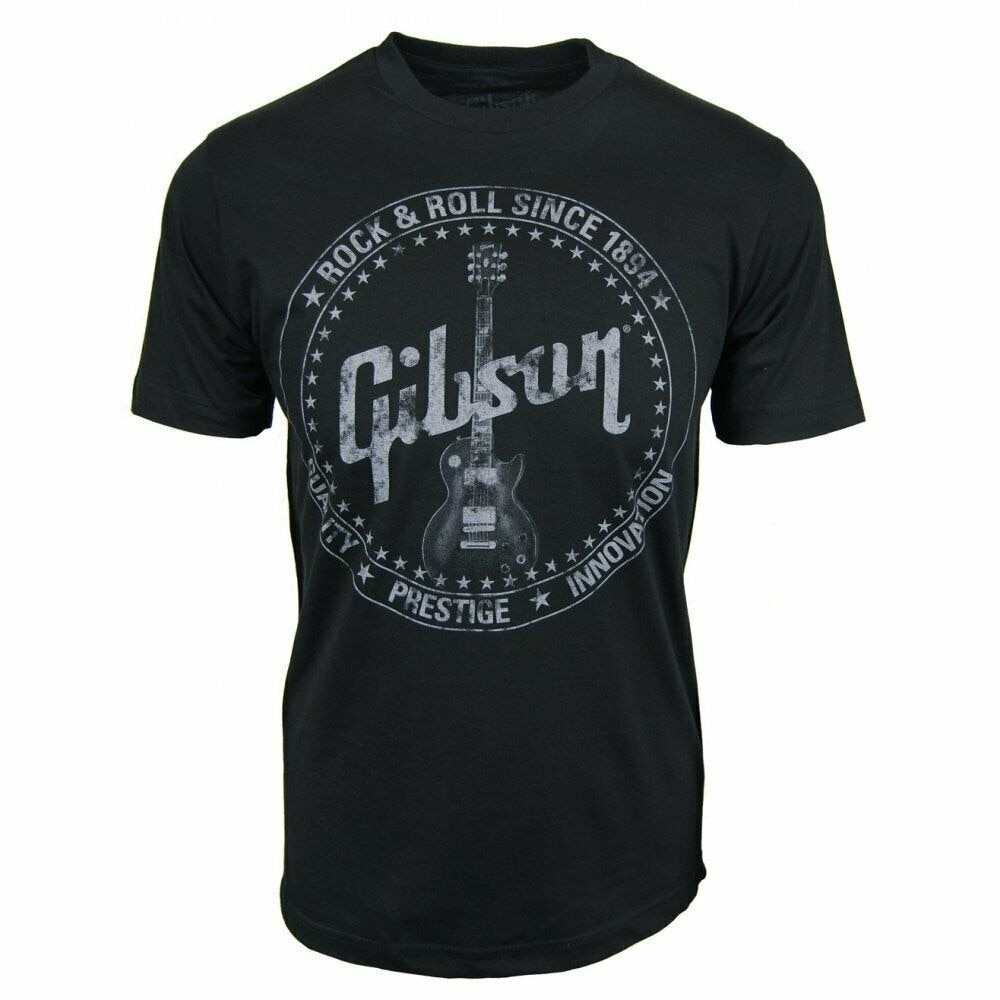 Hot sale Fender and gibson guitar graphic Men's 100% Cotton Round Neck Short Sleeve T-Shirt Adult clothes