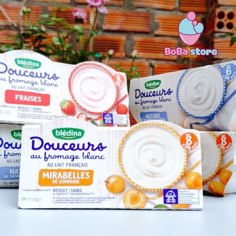 Sữa chua phô mai cho bé Bledina Doceurs Pháp đủ vị