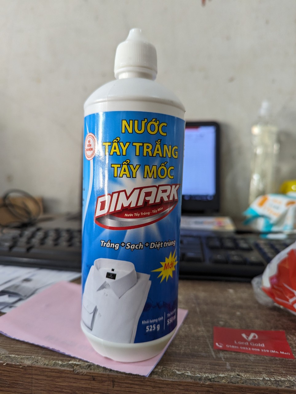 Nước tẩy mốc, thâm kim quần áo DIMARK 550ml