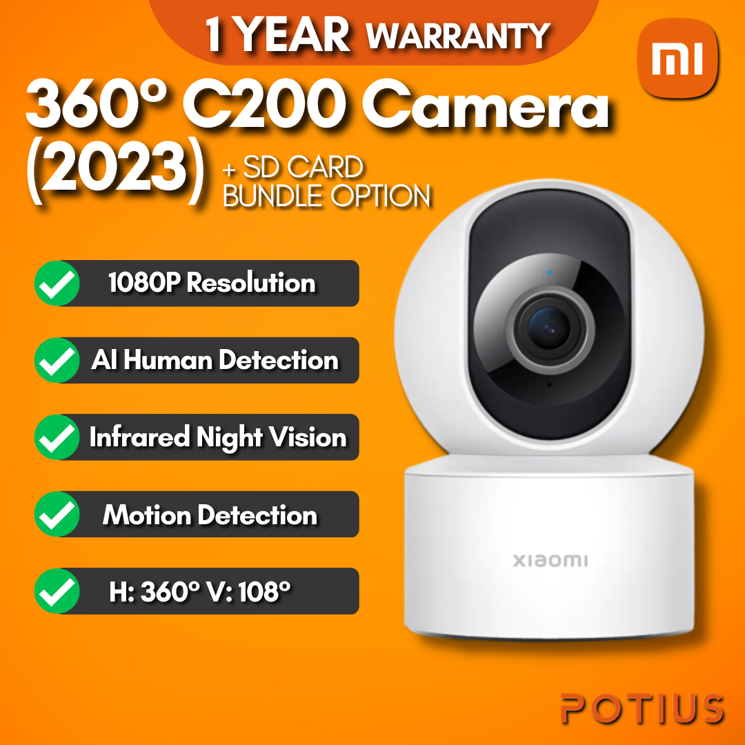 🇸🇬【𝗚𝗟𝗢𝗕𝗔𝗟】XIAOMI Home Security Camera 360° C200 / C300 / C400 / C500 ...