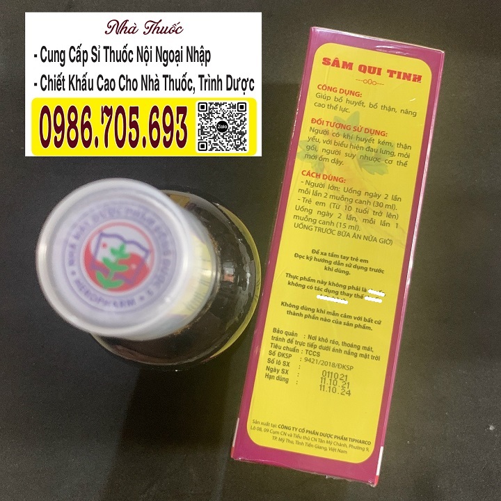 SÂM QUY TINH 300ml -  HỖ TRỢ TĂNG CƯỜNG SỨC KHỎE