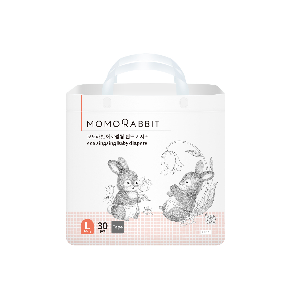 Tã dán Momo Rabbit, miếng bỉm siêu mềm mỏng đủ size cho bé - ĐK3835