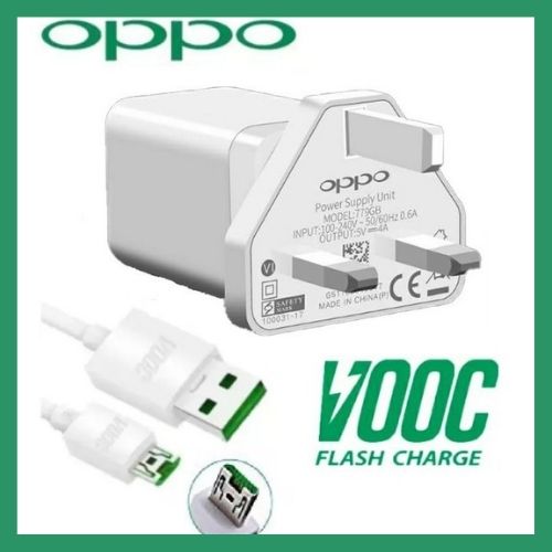 Original Oppo VOOC Flash Charger 4A 20W/33W/80W OPPO SUPER VOOC Charger ...