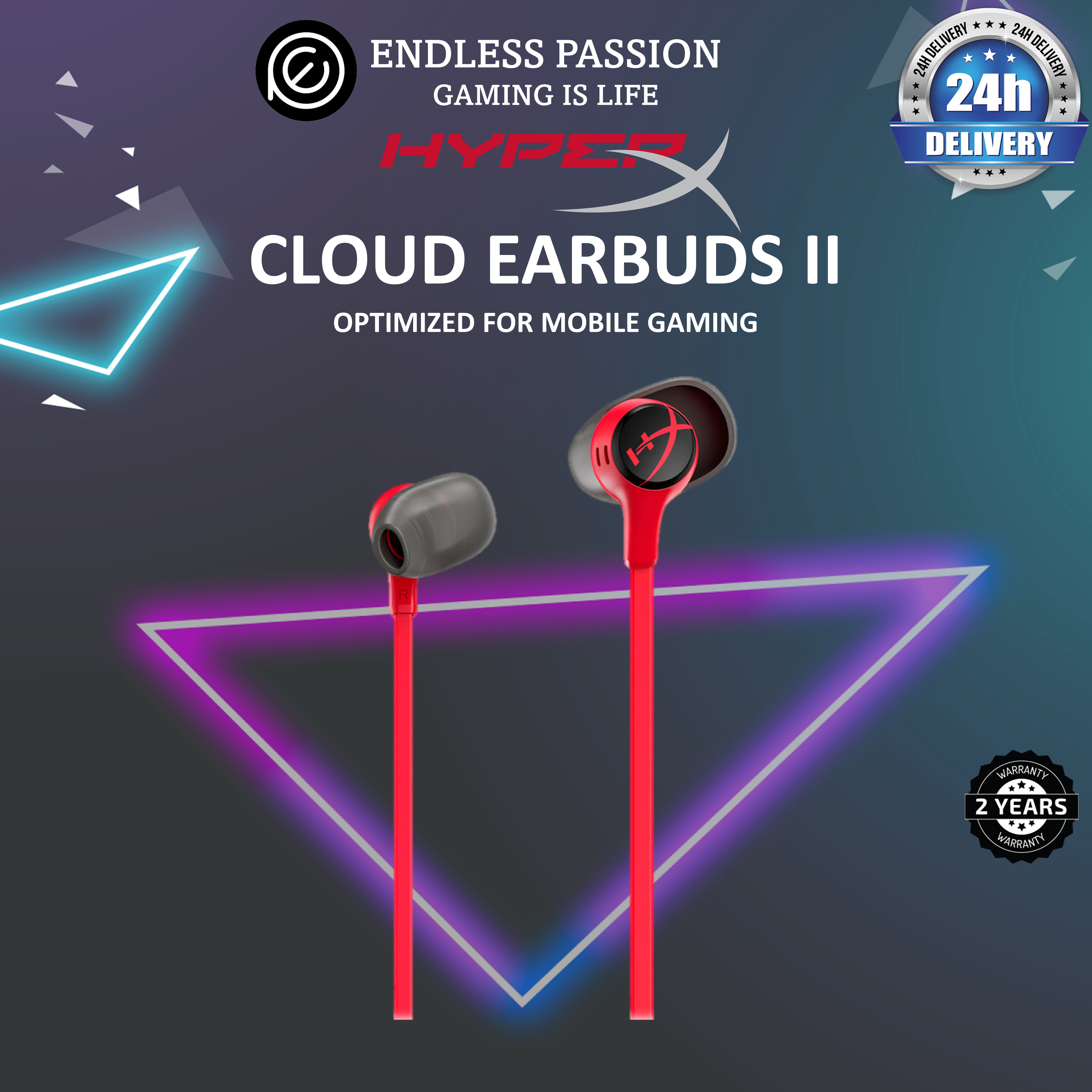 HyperX Cloud Earbuds II Gaming Earbuds with Mic Lazada Singapore