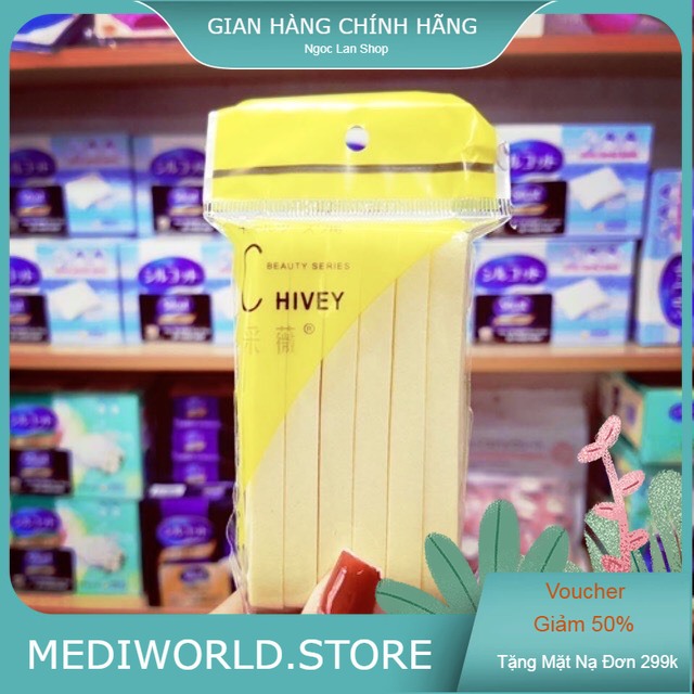 Gói bông mút rửa mặt bọt biển Chivey (Gói 12 miếng)