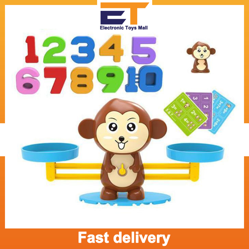 Fast Delivery Kids Math Toy Monkey Balance Scale Educational Math Counting Game Educational Toys Gifts For Boys Girls