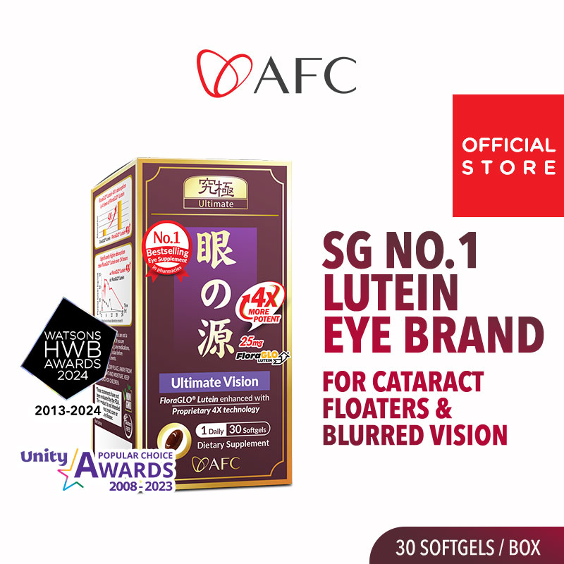 AFC Ultimate Vision 4X Free Form Lutein 4X Eye Supplement, Zeaxanthin