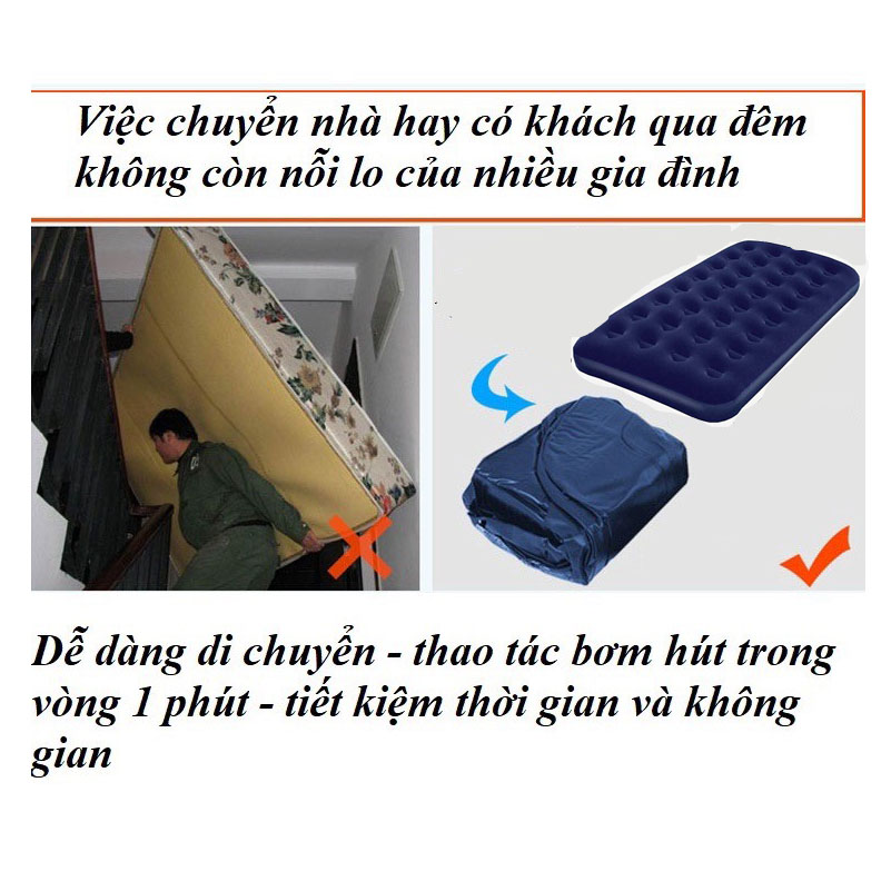 Đệm hơi cao cấp bestway 67000 kèm bơm