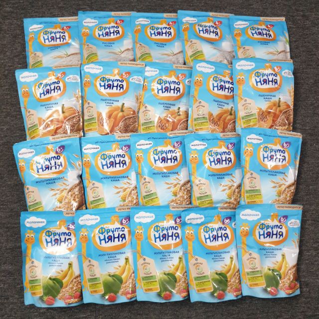 Bột ăn dặm Fruto / Fructo Nga cho bé gói 200gr
