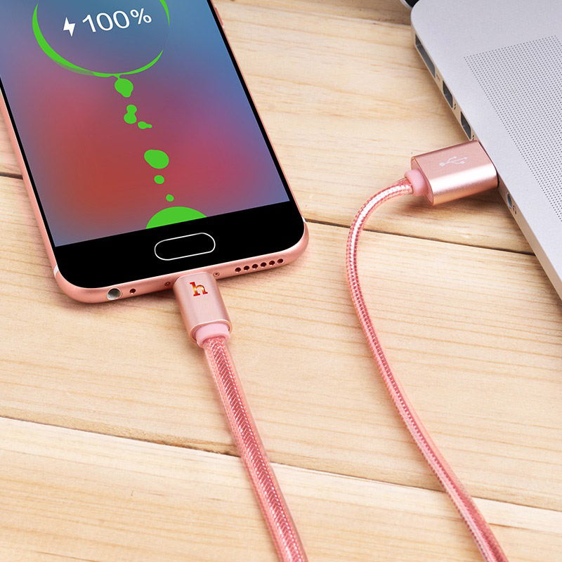 Cáp Sạc Nhanh Hoco UPL12/UPL12Plus MicroUSB - Cho Android - Có Đèn LED - BH 12 Tháng