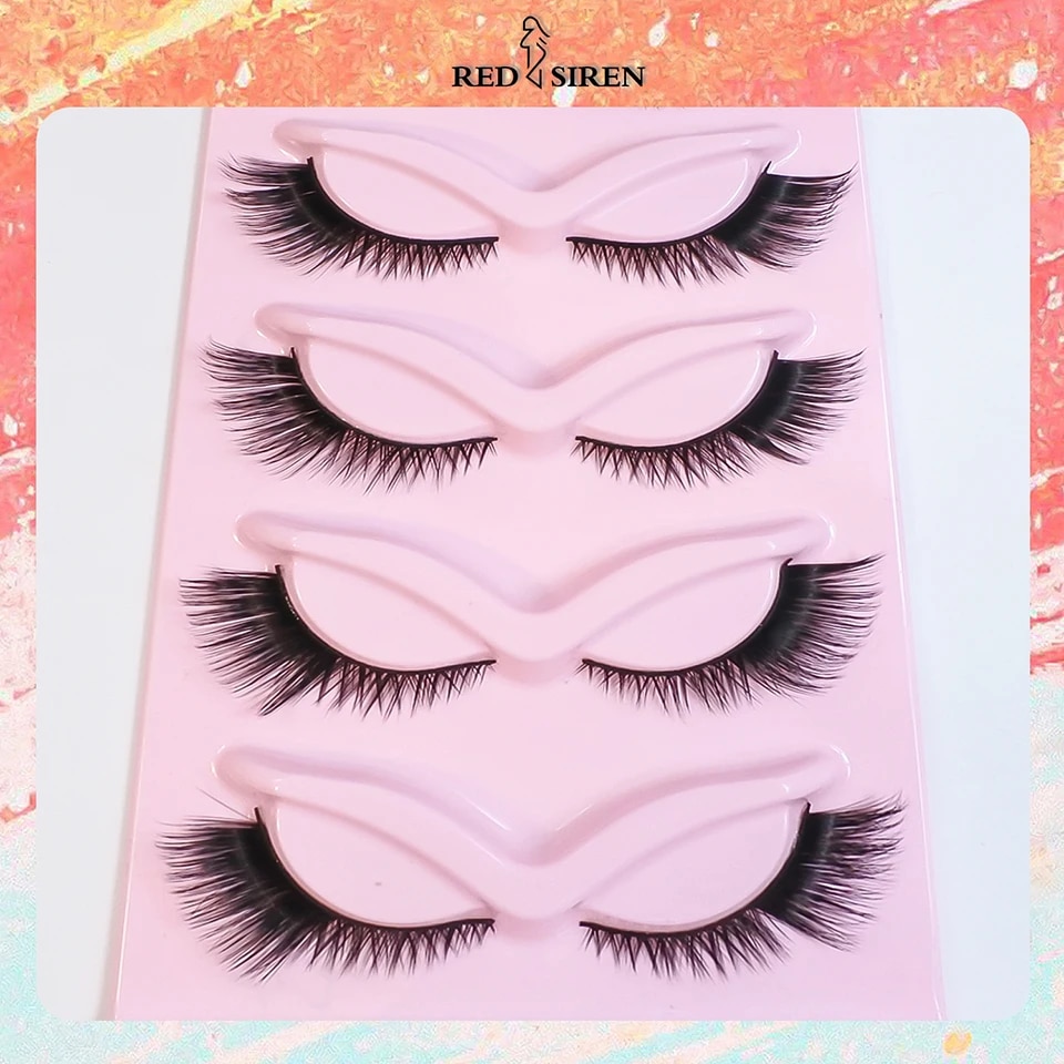RED%20SIREN%20Cat%20Eye%20Lashes%205%20Pairs%20Winged%20Wispy%20Natural%20False%20Eyelashes%20Makeup%20Fox%20Eye%20Faux%20Mink%20Eyelashes%20-%20Image%204