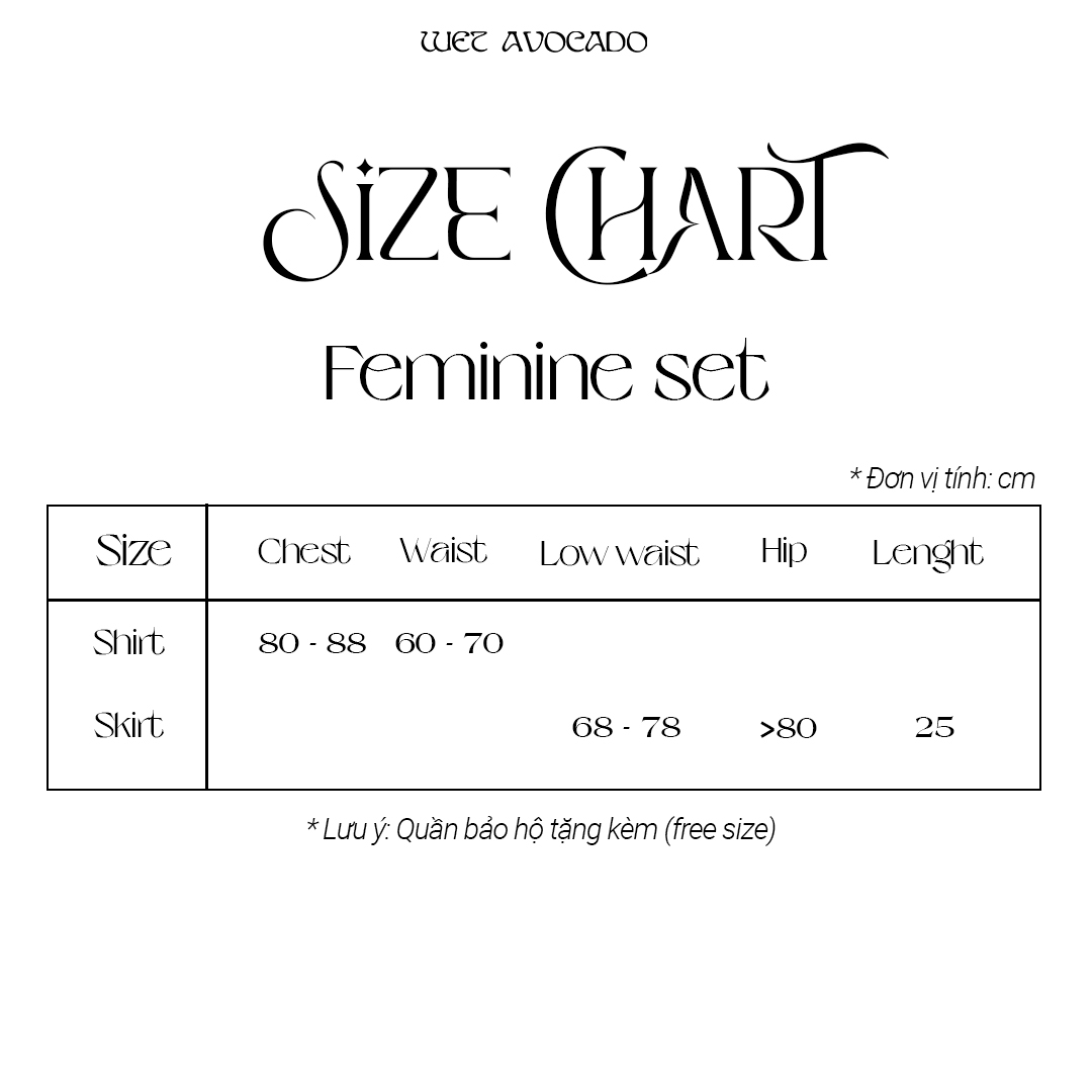[SALE LỚN CUỐI NĂM 12-14.12] WET AVOCADO | FEMININE SET