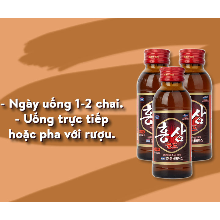 [K2V Shop] Combo 10 Chai Nước Hồng Sâm Korea Red Ginseng 100ml