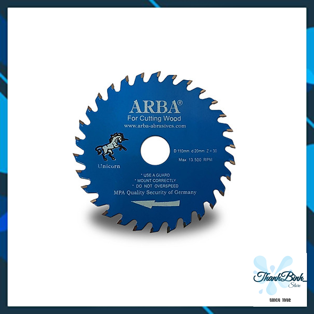 LƯỠI CẮT GỖ ARBA HÀNG CHÍNH HÃNG- ĐƯỜNG KÍNH 100MM
