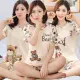 ChoiFoo Pakaian tidur wanita💜Piyama kartun comel💜Pakej pakej. 