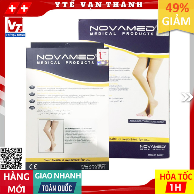 ✅ [CHÍNH HÃNG] Vớ Y Khoa Đùi Novamed | Tất Suy Giãn Tĩnh Mạch (Made In Thổ Nhĩ Kỳ) -VT0365 - Y Tế Vạn Thành