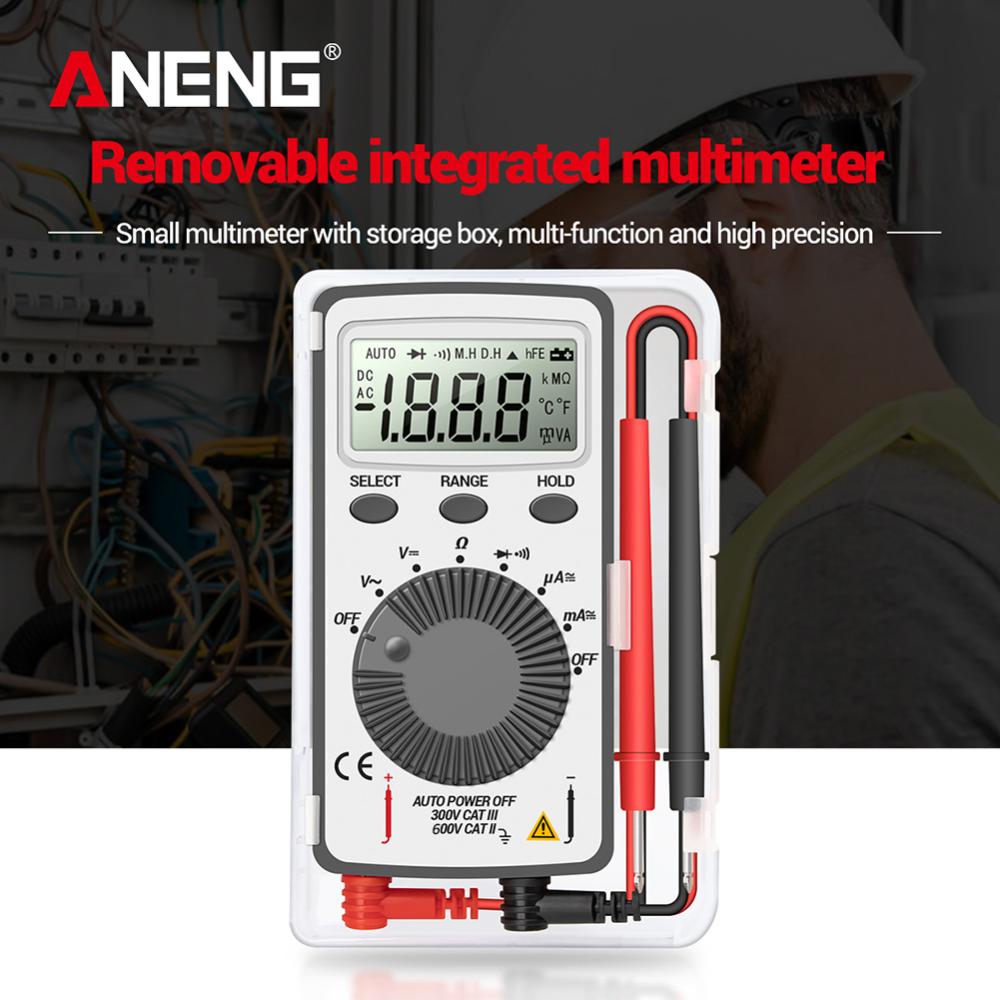 【ANENG】Portable LCD Pocket Digital Multimeter AC Voltage Capacitance Resistance Tester