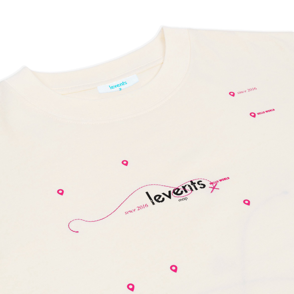 LEVENTS - Áo thun Map Tee/ Cream local brand
