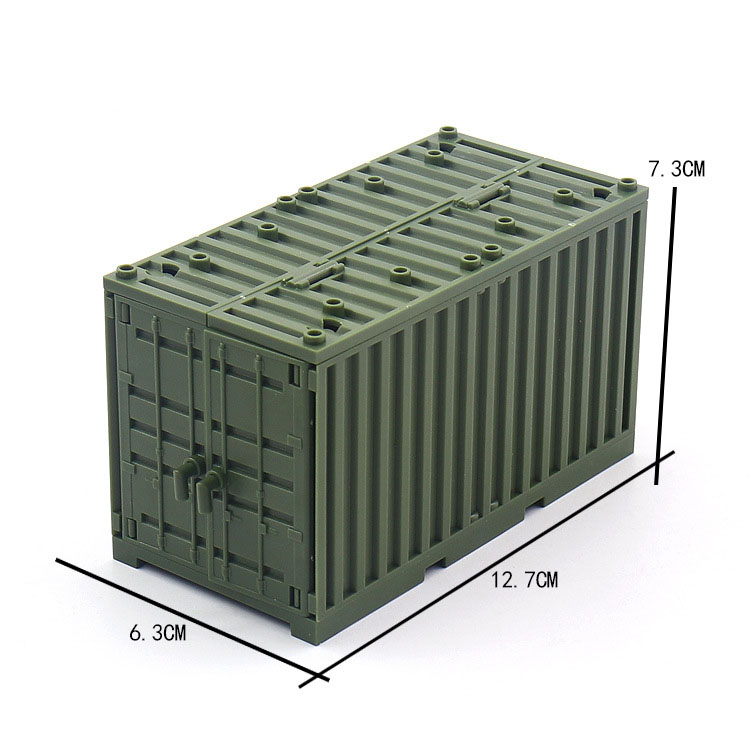 phụ kiện đồ chơi lắp ráp thùng Container thùng chở hàng