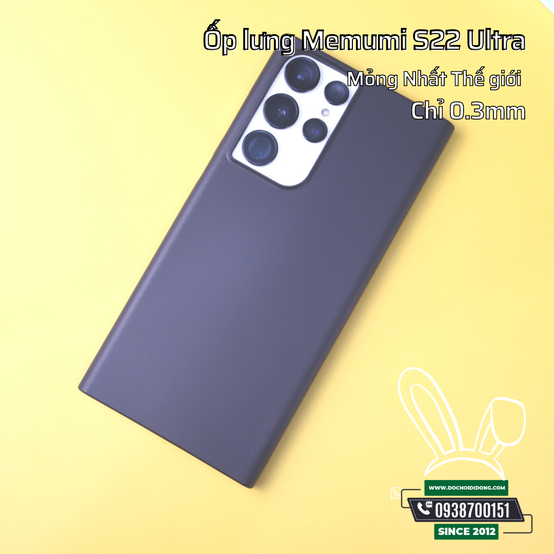 Ốp Lưng Samsung S22+ Plus Ultra Memumi Siêu Mỏng 0.3mm
