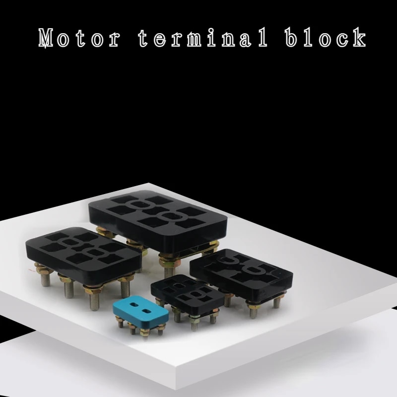【Bestselling Product】 motor terminal block three phase electric motor connecting terminal plate M5 M6 M8 screw barrier terminal block strip connector.