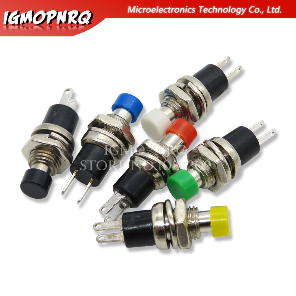 5PCS PBS-110 7MM Momentary Push Button Switch Press The Reset Switch Momentary ON OFF Push Button Micro Switch Normally Open NO integrated circuit