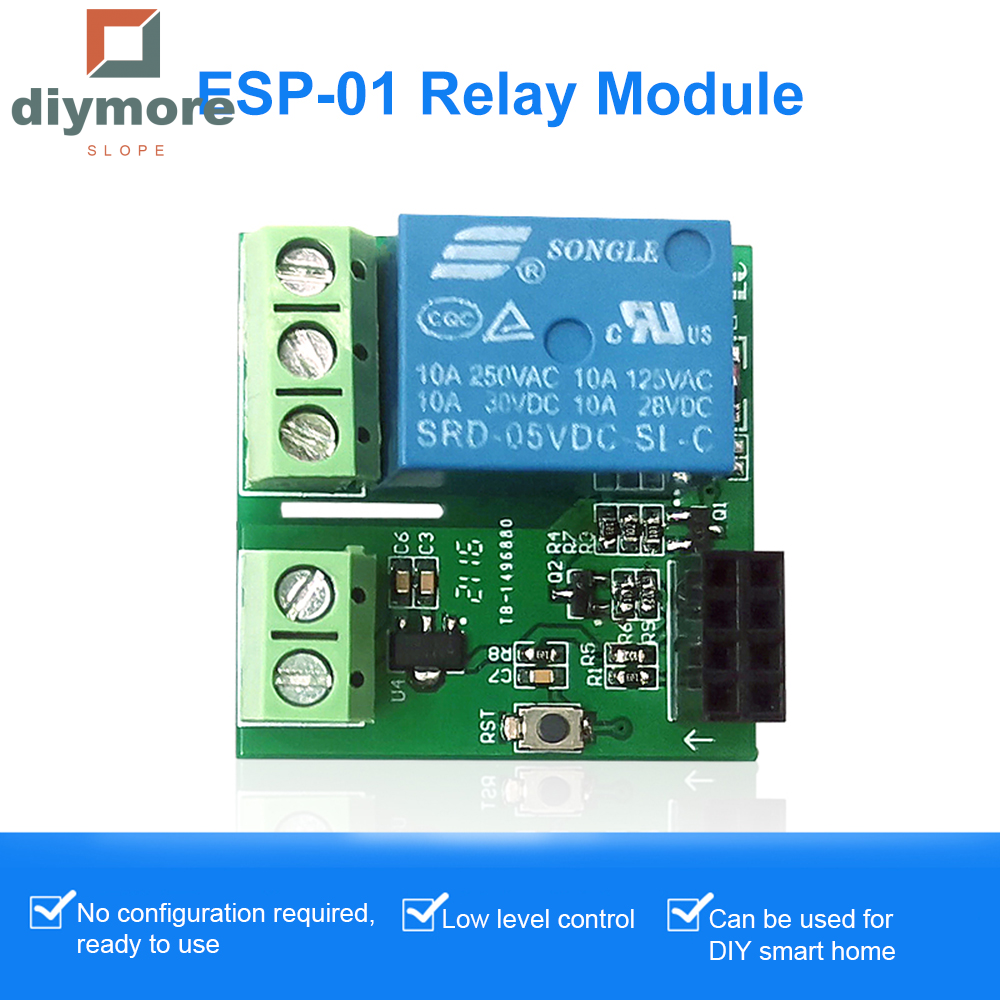 DIYmore PANTHON ESP8266 ESP-01/01S DC5V WIFI Relay Module Separate Base Plate