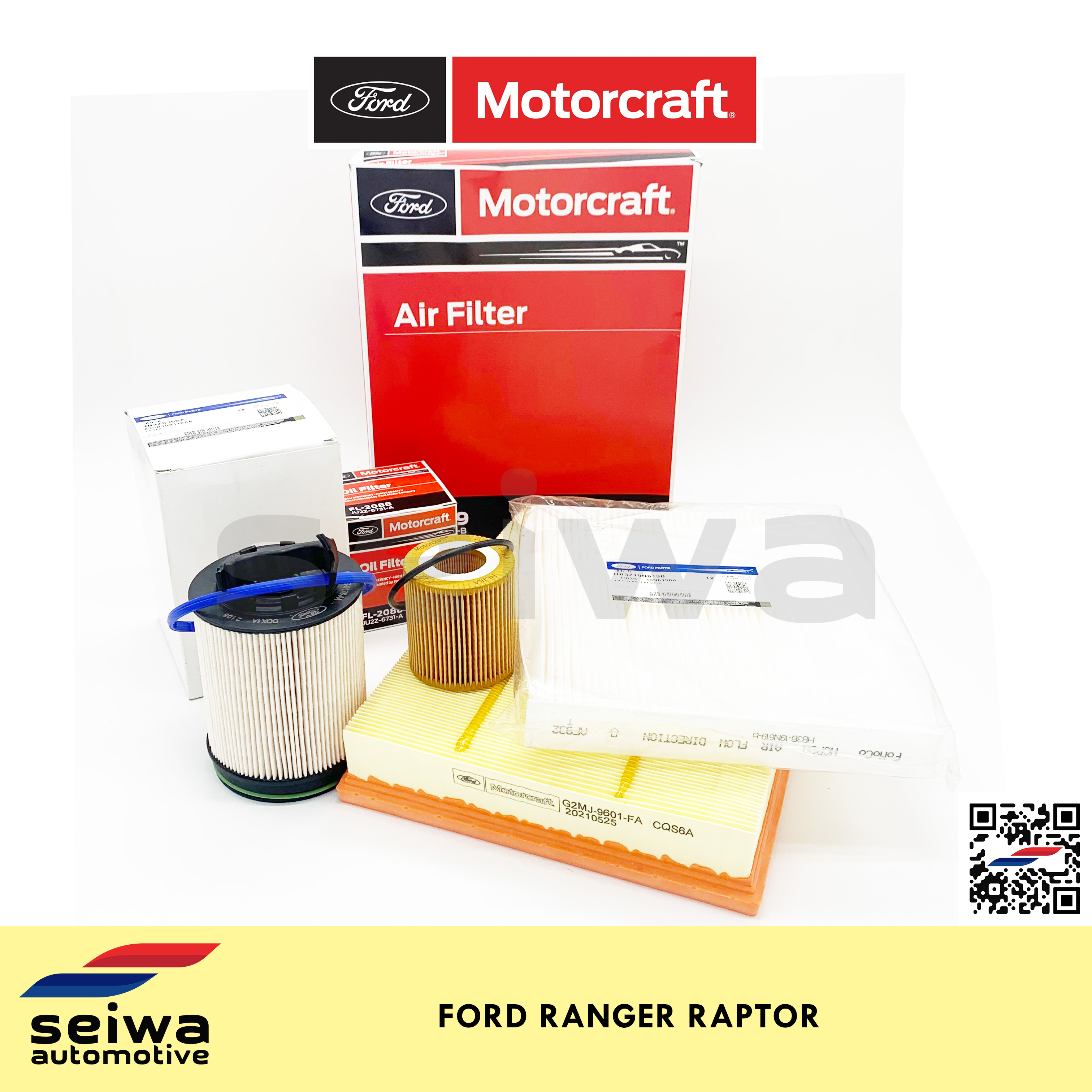 [2.0L] Ford Ranger Raptor Filter Kit (PMS Filters) - Genuine Ford ...