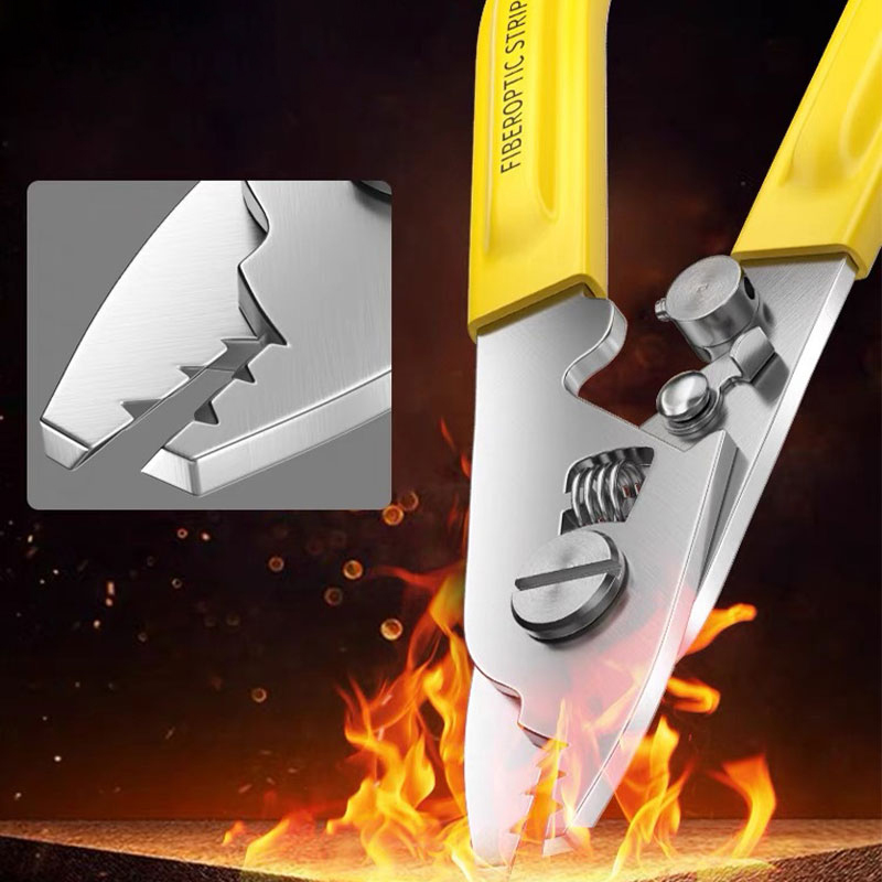 Fiber optic cable stripping pliers, three mouth leather wire pliers, Miller pliers, leather wire stripper, multifunction,fiber optic cable stripping tool, multifunctional wire stripping tool