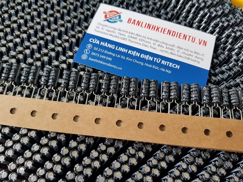 Tụ hóa 100uf 10v kích thước 5x11mm