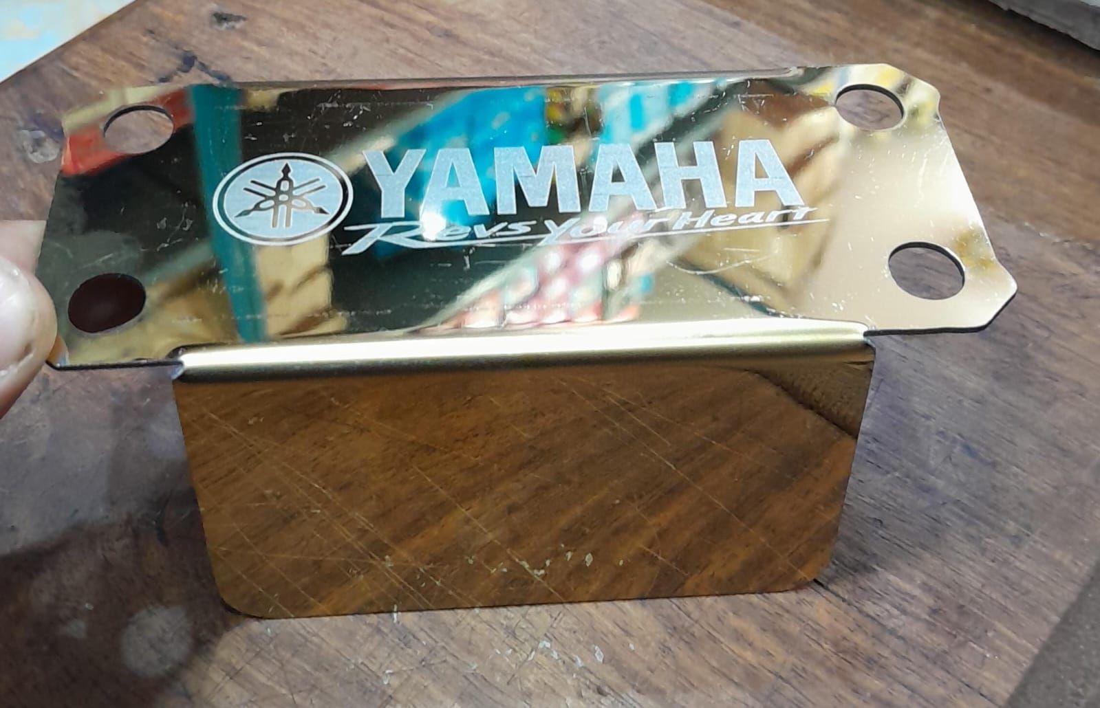 Yamaha FZ V2 & V3 Handle Bar Clip or Handle Cover Golden Color with Stainless Steel