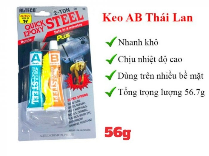 Keo AB Thái Lan Quick Epoxy Alteco 56.7gr