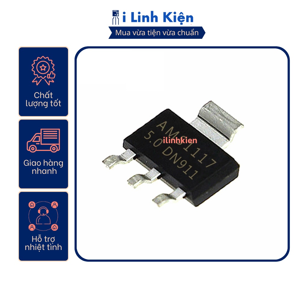 AMS1117-5.0V IC ổn áp 5V 1A SOT-223