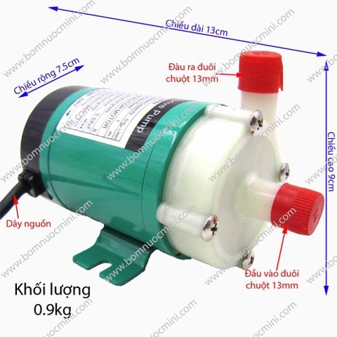 Máy bơm hóa chất 220v mp-10r kiểu dáng iwaki | máy bơm mp10r 220v