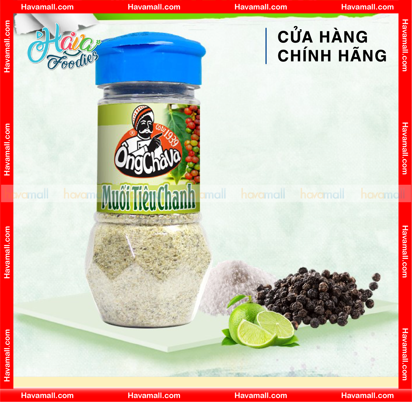 [HÀNG CÔNG TY] Muối Tiêu Chanh Ông Chà Và 90g