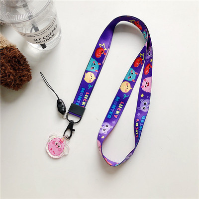 Dây đeo thẻ học sinh, sinh viên, dây đeo thẻ nhân viên văn phòng kèm icon cute - beyou