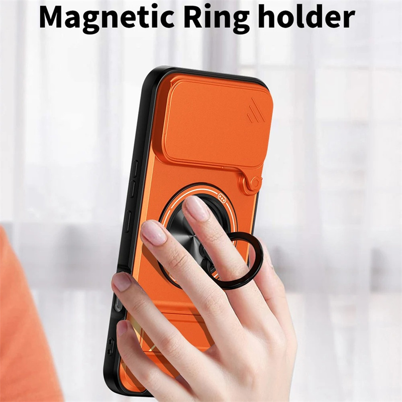 Phone case For Infinix Note 60 60 Pro Phone Case Magnetic Back Cover Hard Shock Resistant Camera Protection Bracket Navigation Bracket Ring Cover For Infinix Note 60 Pro Cover cases.