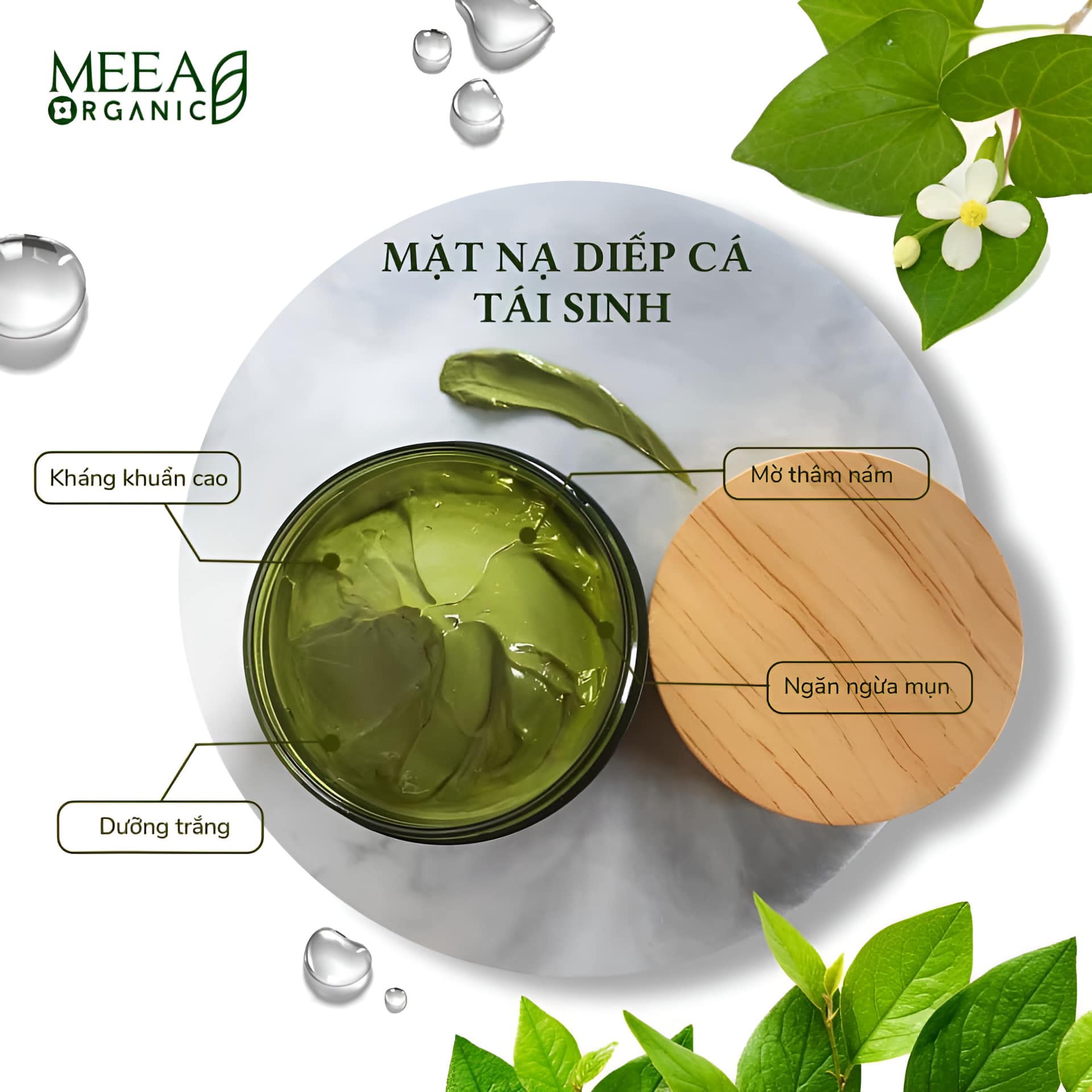 Mặt nạ Diếp Cá Tái Sinh MeeA 120g
