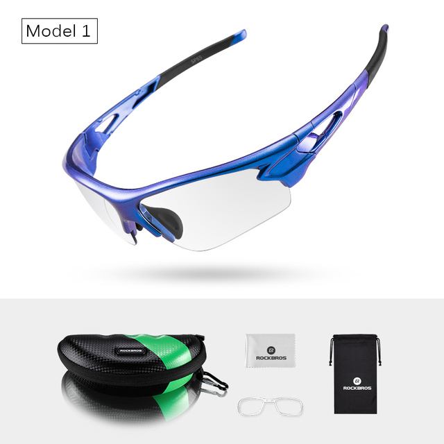 ROCKBROS 2019 New UV400 Cycling Glasses Photochromic Myopia Frame Gradient Blue Sport Sunglasses Men Women Bike Bicycle Eyerwear