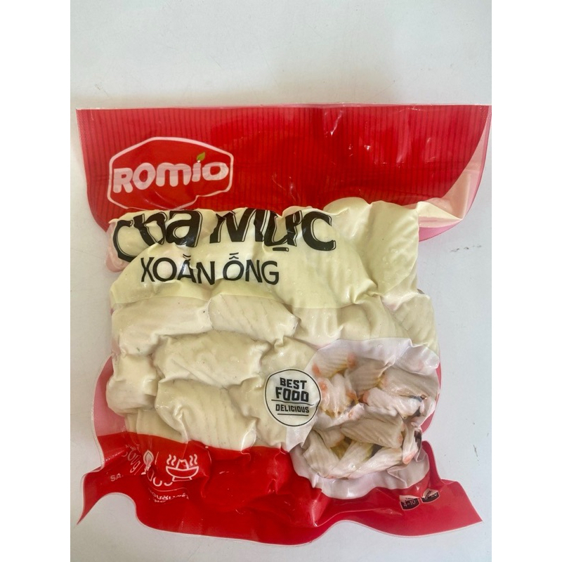 Chả mực xoắn ốc Romio gói 500g (giao tphcm)