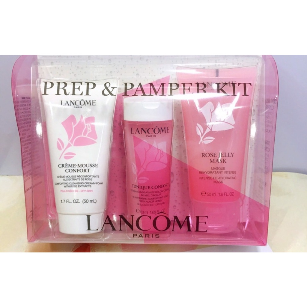 Set Dưỡng Lancome Prep & Pamper Kit