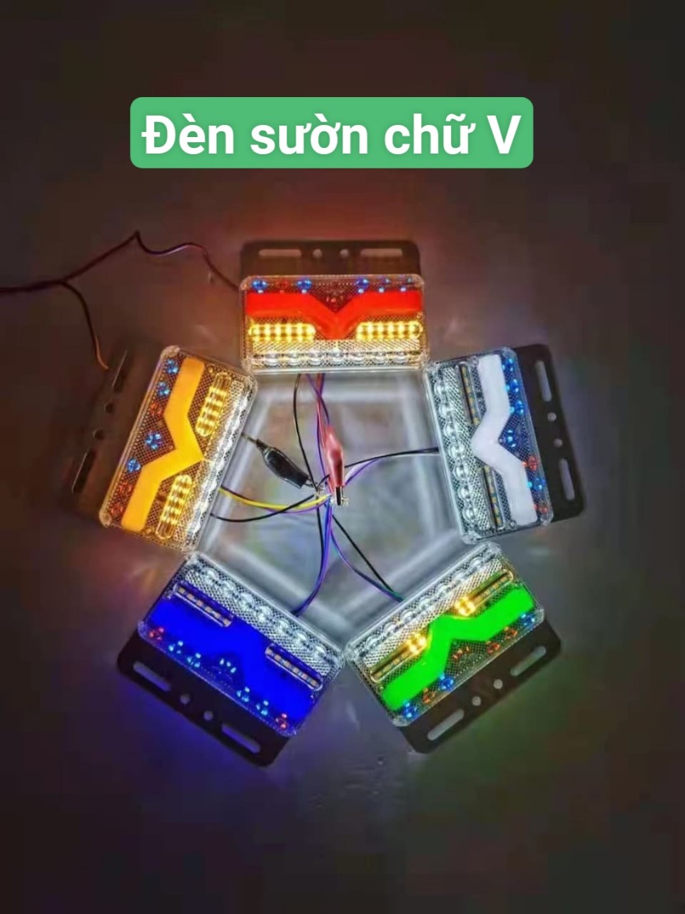 ĐÈN SƯỜN CHỮ V _ 24V